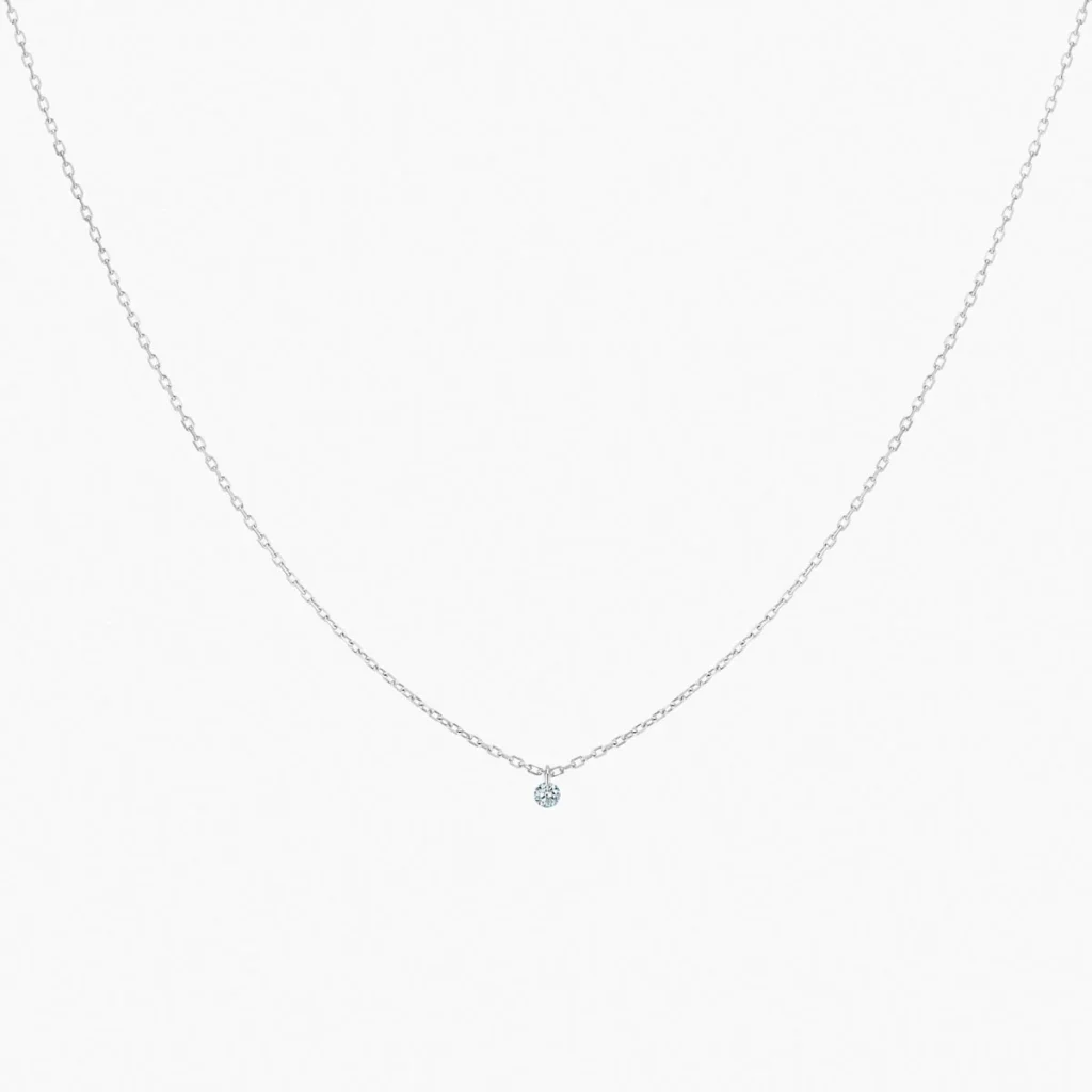La Brune & La Blonde 360° collier met 0.10ct diamant
