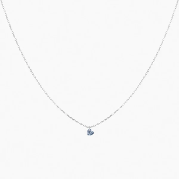 La Brune & La Blonde 360° collier met hartgeslepen diamant 0,15ct