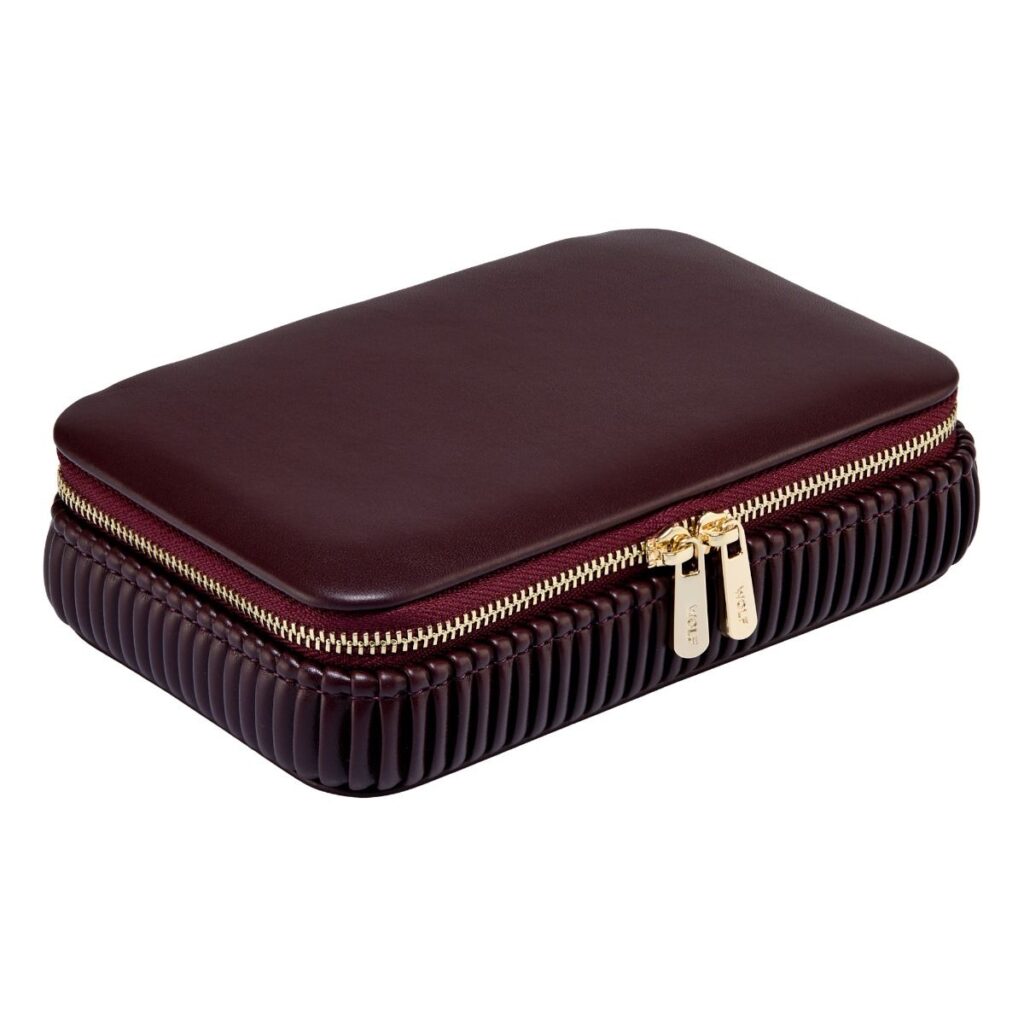 WOLF Bella zip travel etui in bordeaux