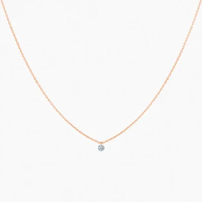 La Brune & La Blonde 360° collier met 0.20ct diamant