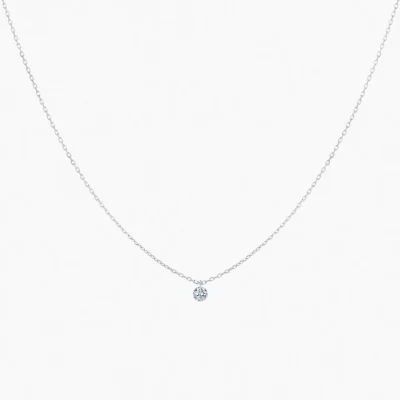 La Brune & La Blonde 360° collier met 0.30ct diamant
