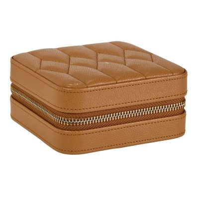 Wolf Lauren Zip travel case in caramel