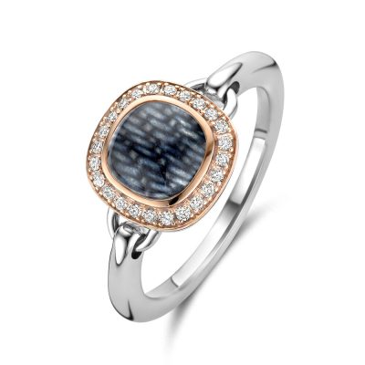 Tirisi Moda Dolce ring met Denim Doublet en 0.12ct witte diamant