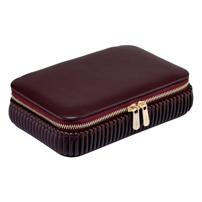 WOLF Bella zip travel etui in bordeaux