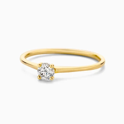 Blush Jubileum ring met 0.20ct labgrown diamant