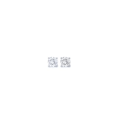 R&C witgouden oorknoppen met 0.40ct wit diamant OOR2020-40 WG14