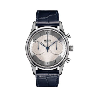 Staudt Chronograaf Staal Guilloche Wijzerplaat P41.072-A02