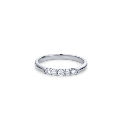 R&C- Lifetime Eden ring met 0.05ct wit diamant RIN2205-5 WG 14