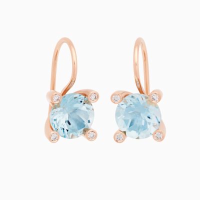 Bron Phlox Oorhangers met blauwe topaas