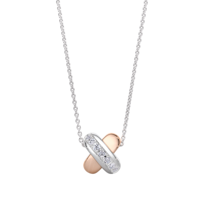 Tirisi Moda Mini Kisses Collier met 0.07ct diamant
