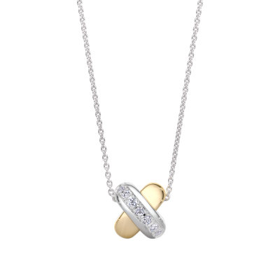 Tirisi Moda Mini Kisses Collier met 0.07ct diamant