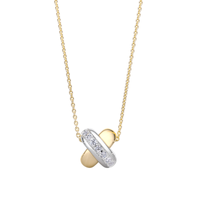 Tirisi Moda Mini Kisses Collier met 0.07ct diamant