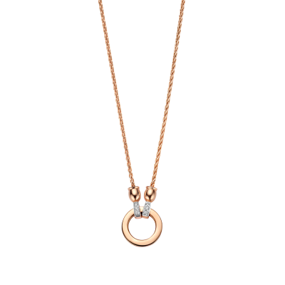 Tirisi Jewelry Milano twist collier met diamant