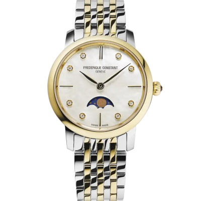 Frederique Constant Slimline Ladies Moonphase FC-206MPWD1S3B
