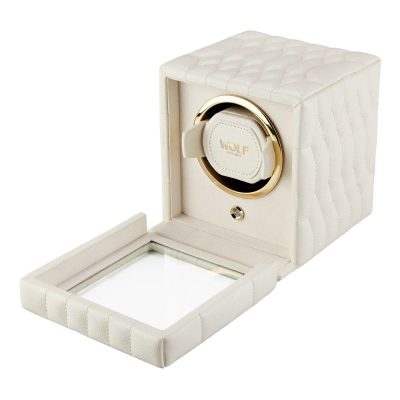 WOLF Lauren single Watchwinder ivoor