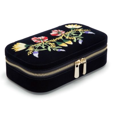 WOLF Zoë travel zip case in indigo